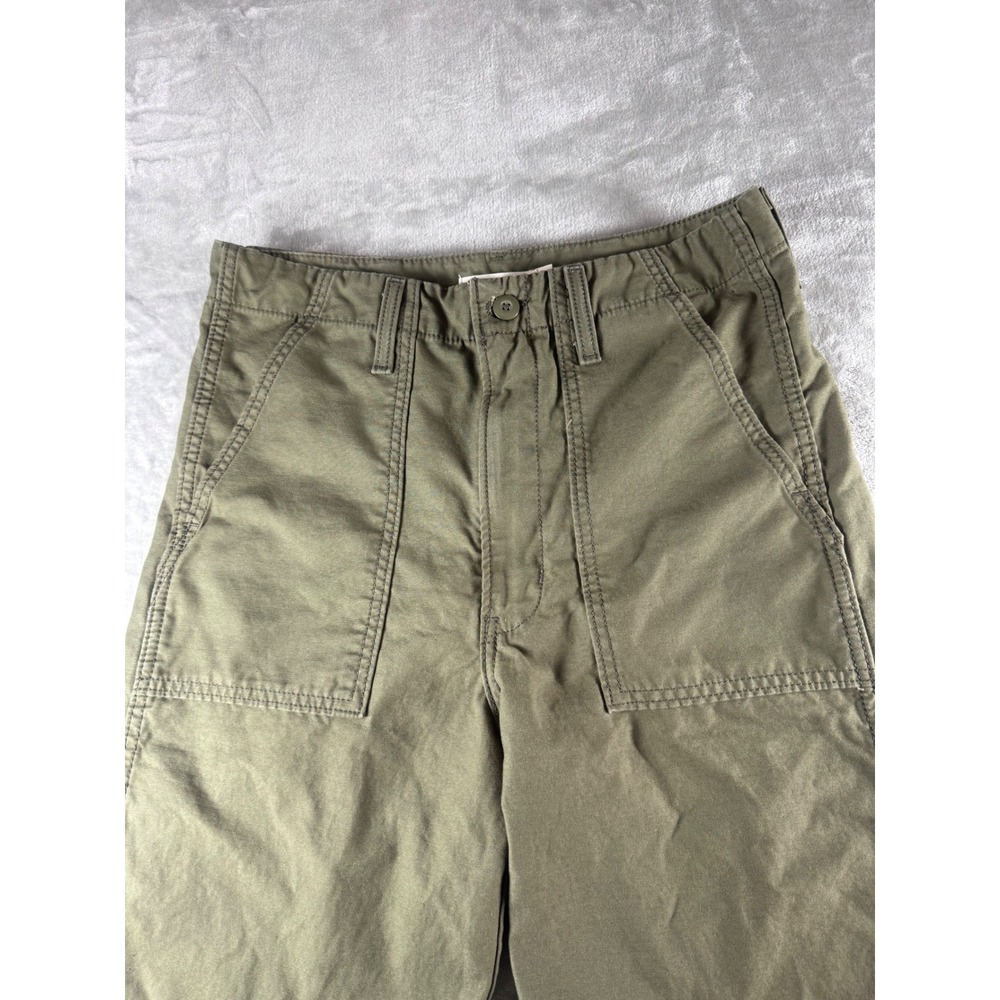 Levis Ribcage Straight Utility Pants Olive Green High Rise W30 L29 36727-0002